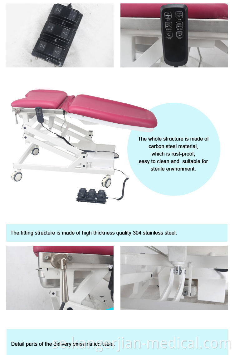 KDC-Y DGN Portable Chair Gynecology Electric Befirt Tabell Gynekologisk undersökningssäng